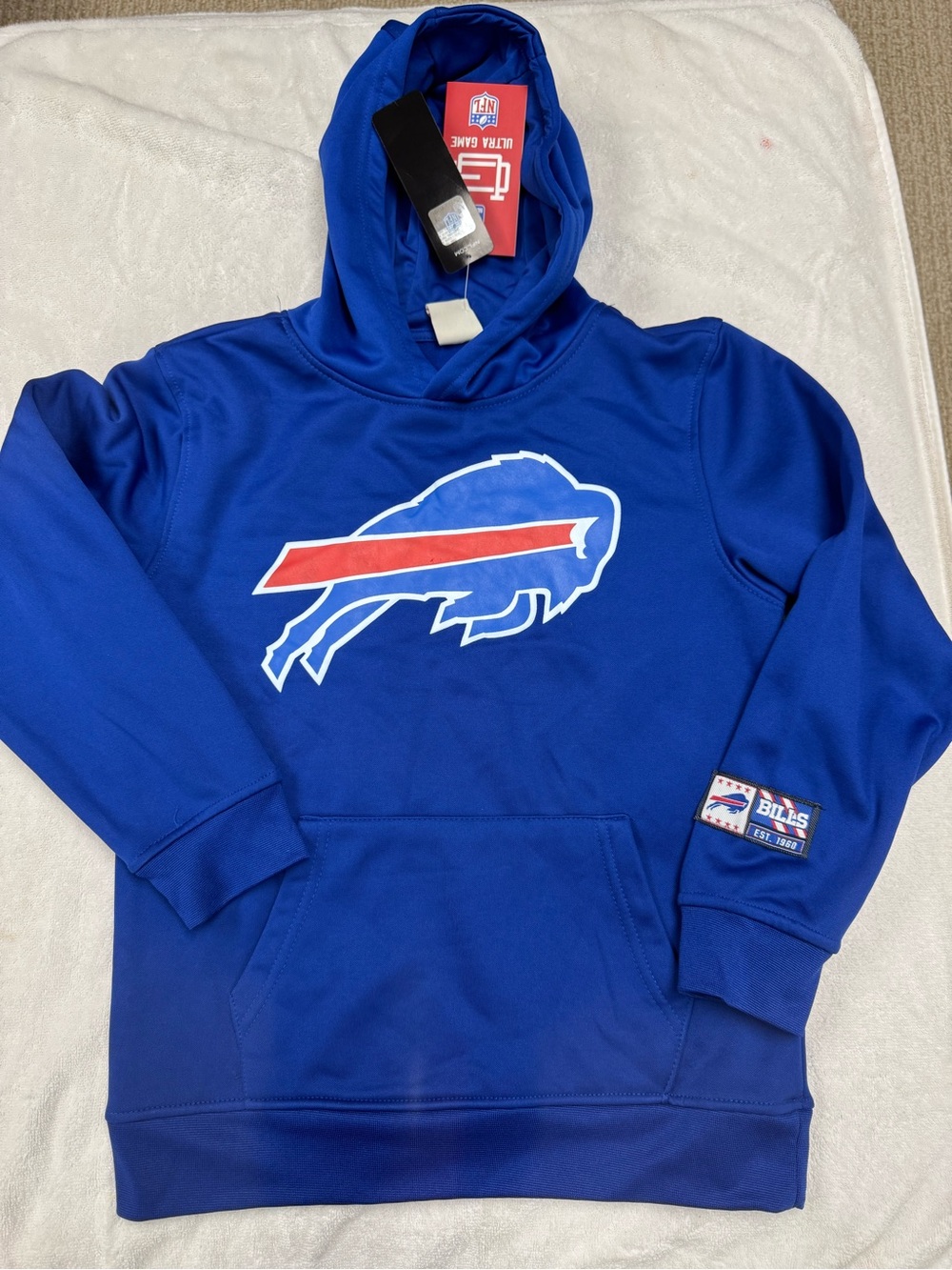 NFL Buffalo Bills Youth Royal Blue Pullover Hoodie with Team Logo